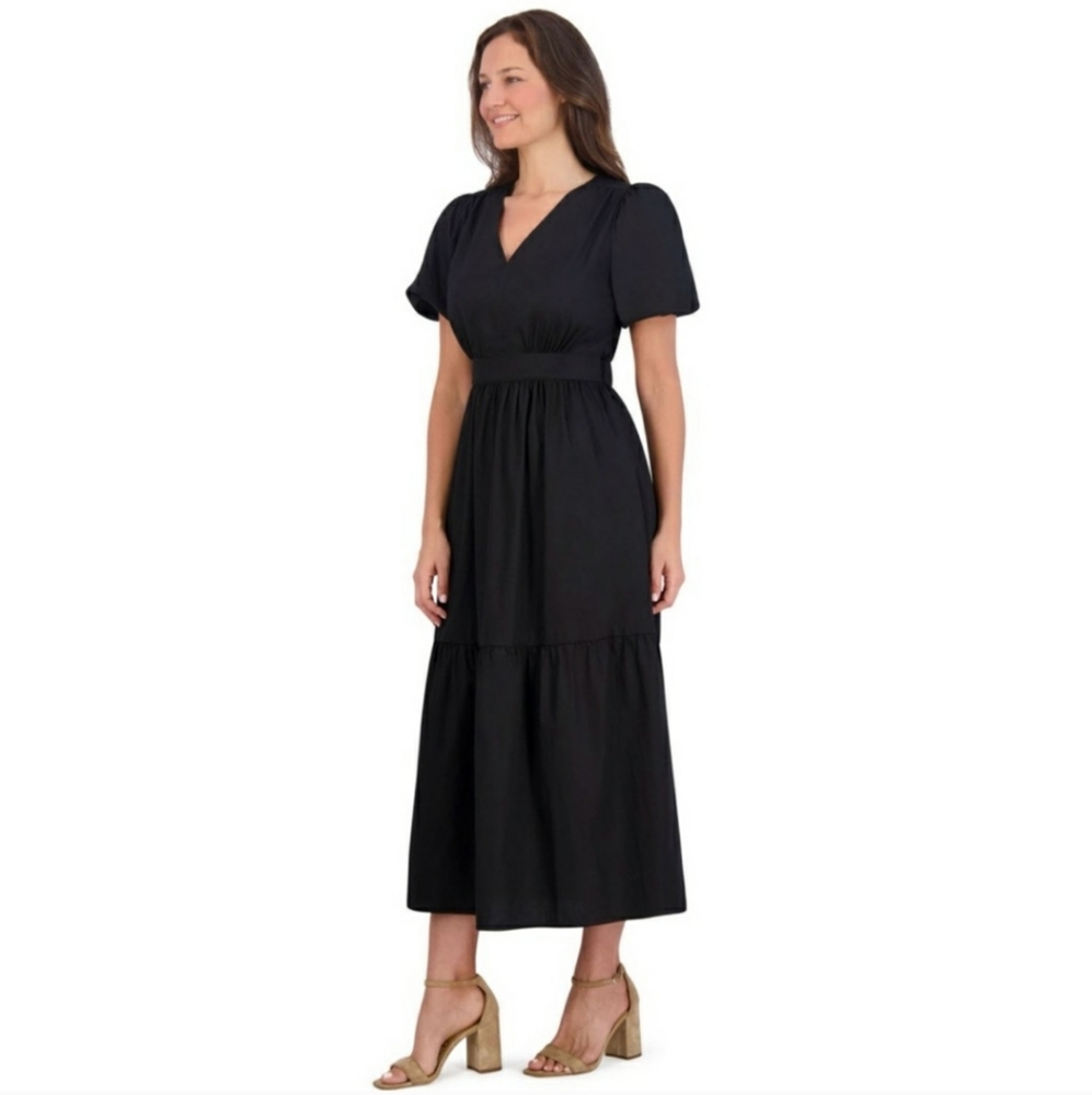French Connection Black Midi Dress - Picture 6 of 7